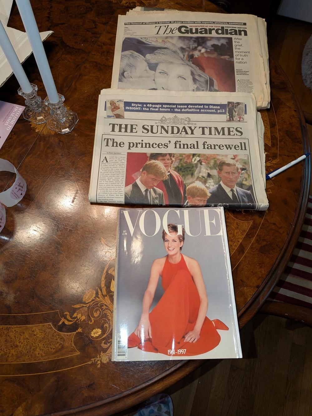 Vogue Tribute Magazine And 6 Associated British Media Diana Tribute